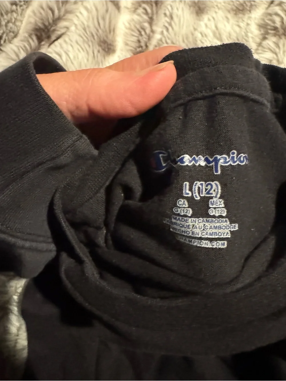 Champion Black Tee with Red Shorts Kids Matching Set